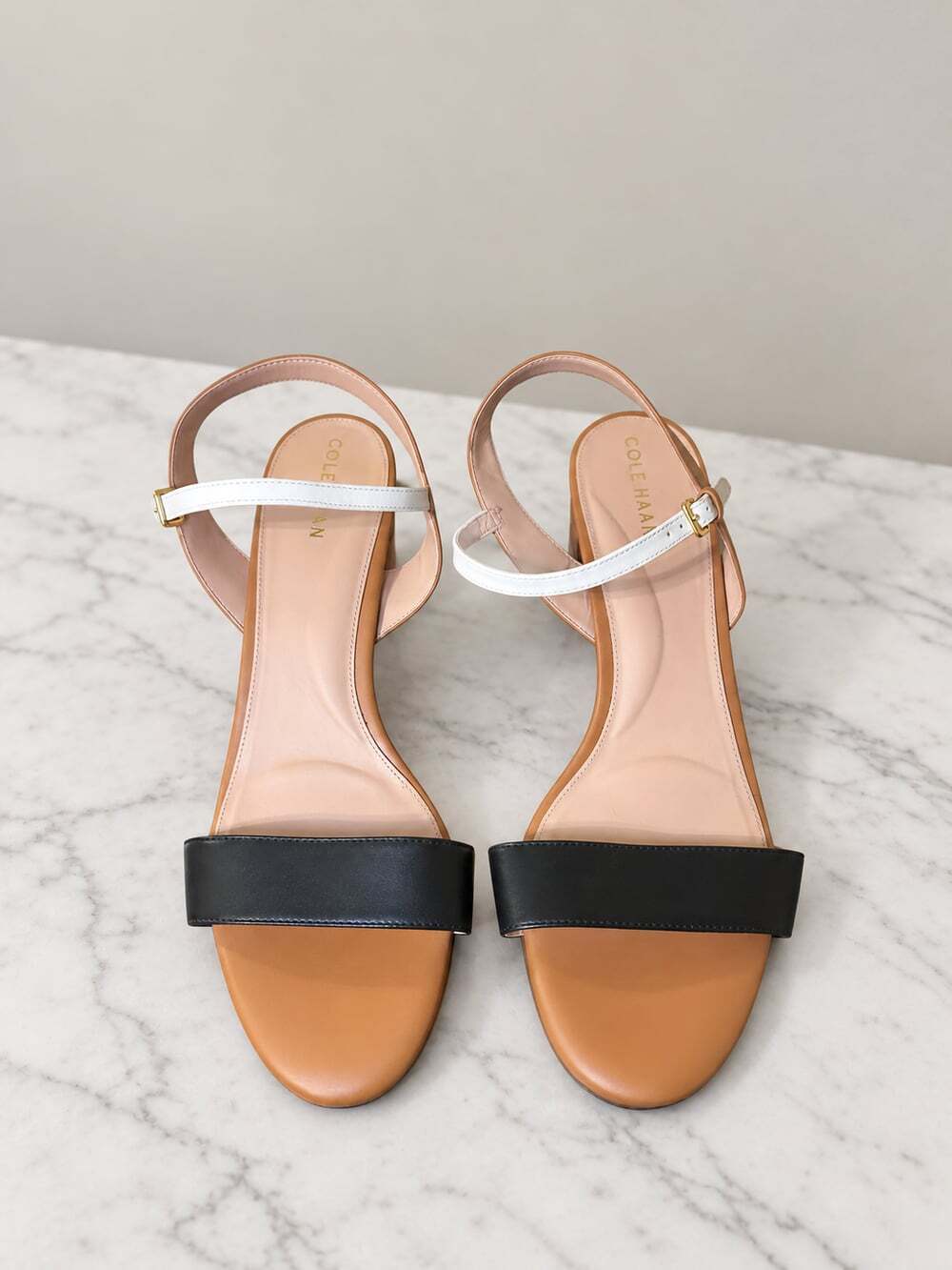 Cole Haan Colorblock Ankle Strap Block Heel Sandals-11